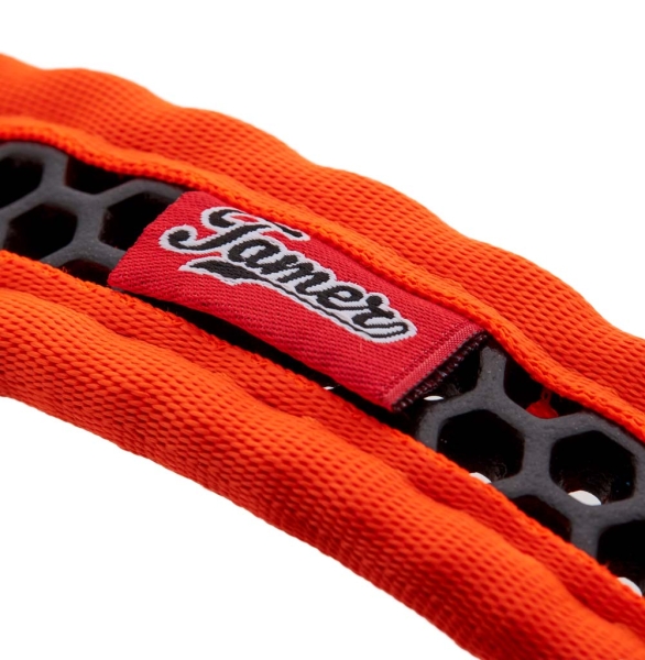 SOFTY Halsband | Länge: 40-46cm | Breite: 3,3cm | Farbe: orange/schwarz